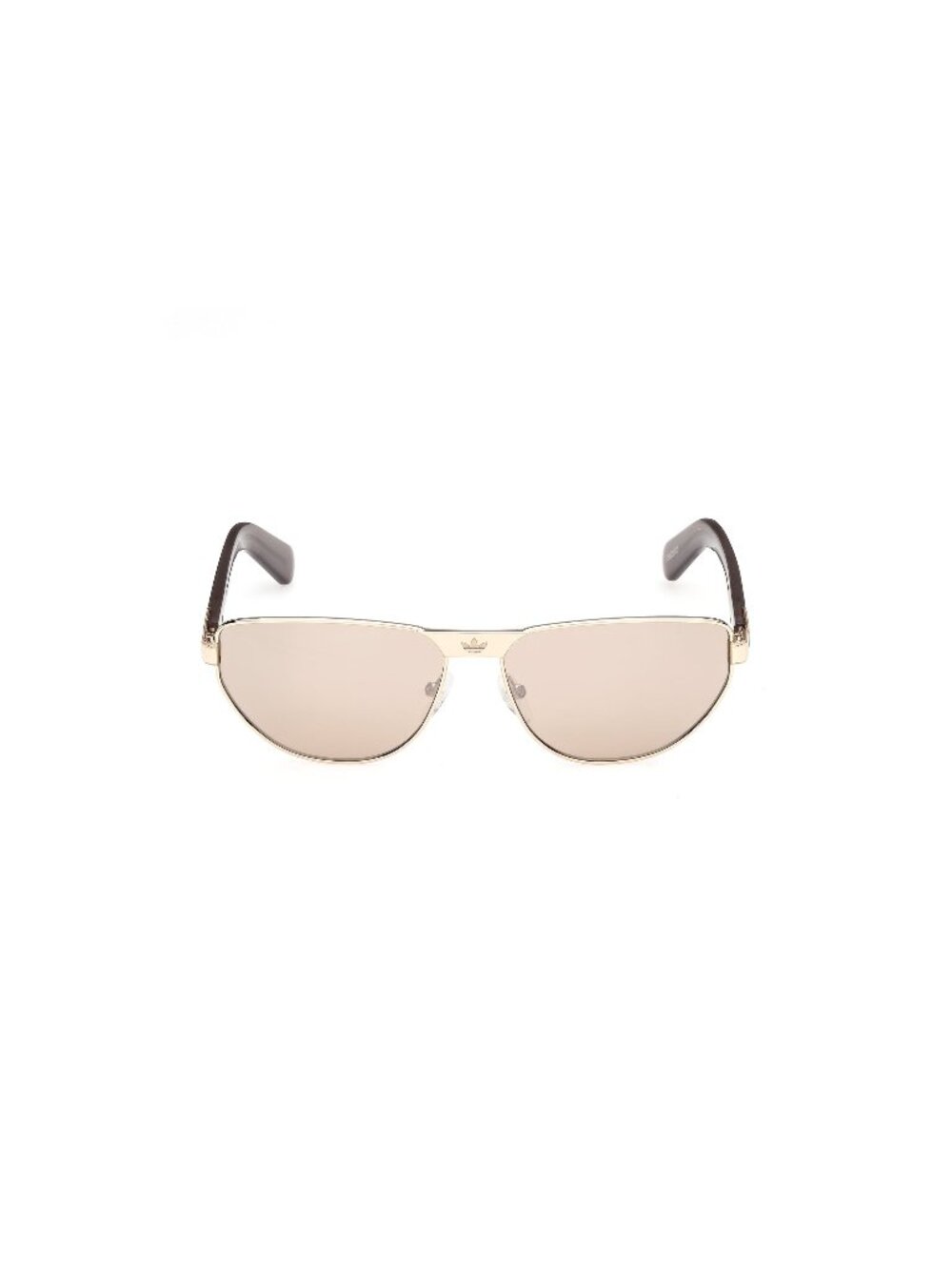 New Adidas Originals Unisex Sunglasses Gold Brown Lens Metal Frame OR0143 32G 58